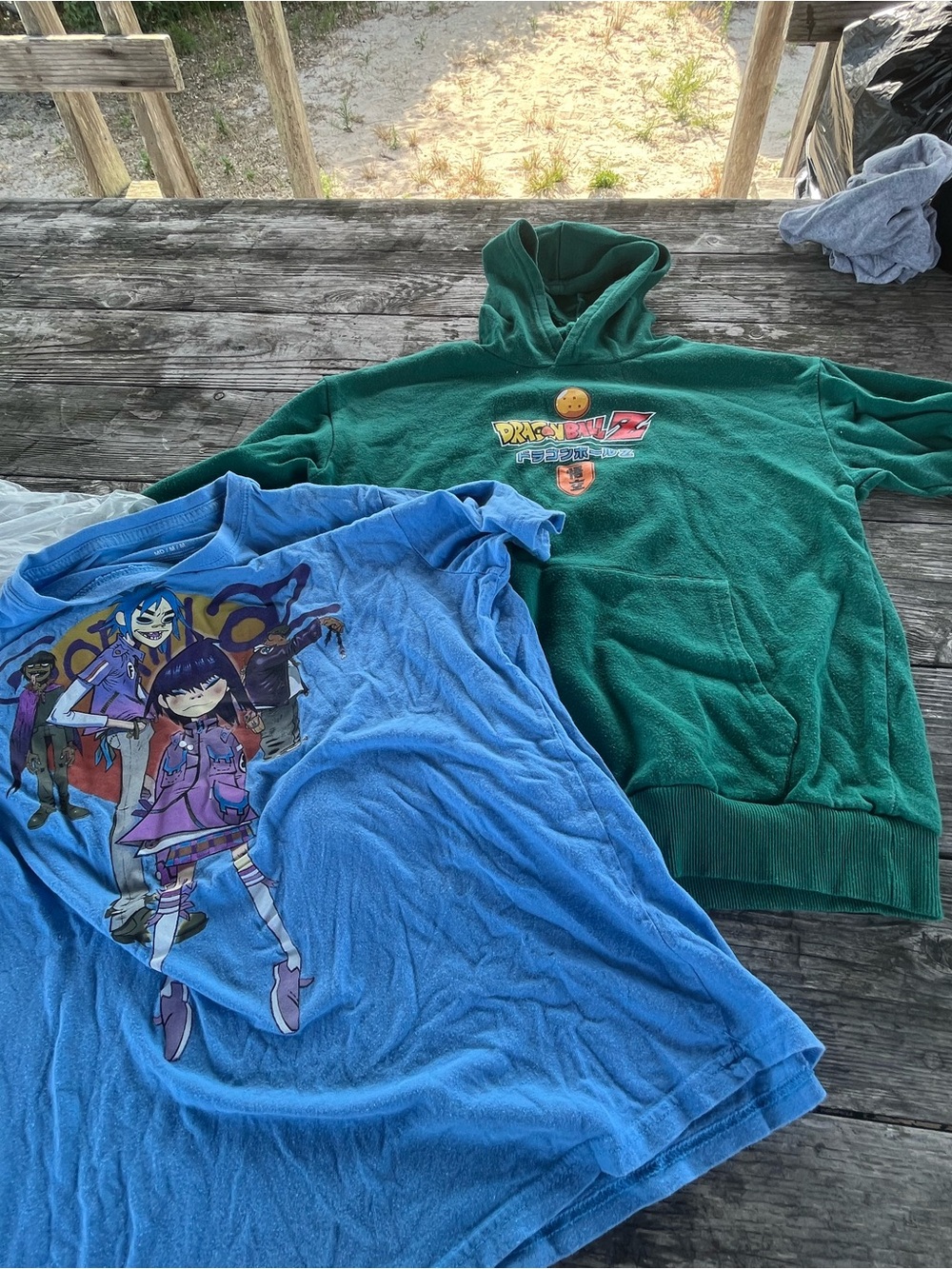 Kids Green Dragon Ball Z Hoodie tee shirt and hoodie sz med